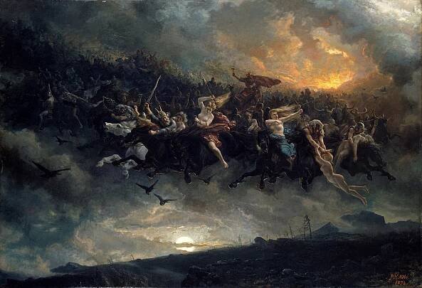 Soubor:La caza salvaje de Odín, por Peter Nicolai Arbo.jpg