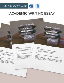 Academic Writing Essay Template