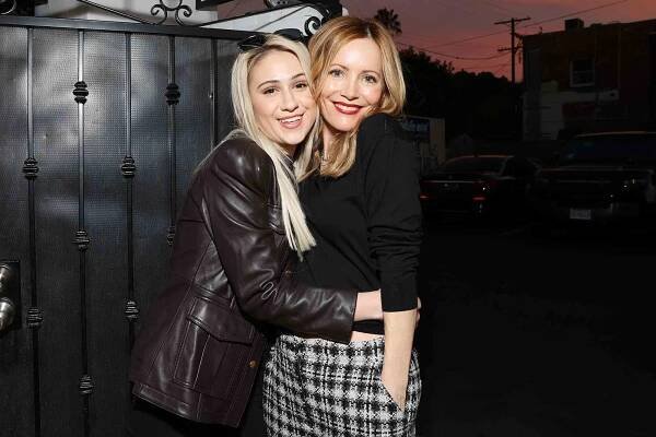 Maria Bakalova and Leslie Mann attend Tracey Cunningham's 'True Color' book launch party to benefit The Labelle Foundation at Lekfit on November 01, 2021 in Los Angeles, California