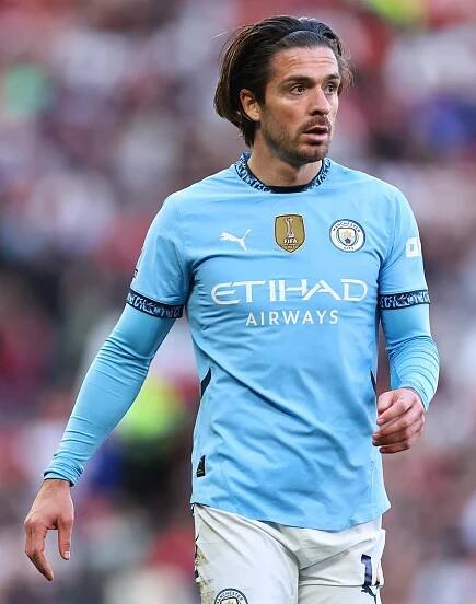 Jack Grealish of Manchester City in a soccer match.