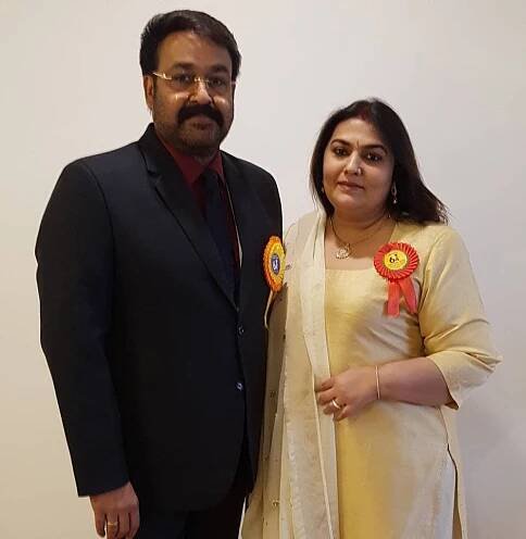Mohanlal With His Wife