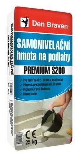 Den Braven Samonivelační hmota Premium S200 25 kg; 2–30 mm