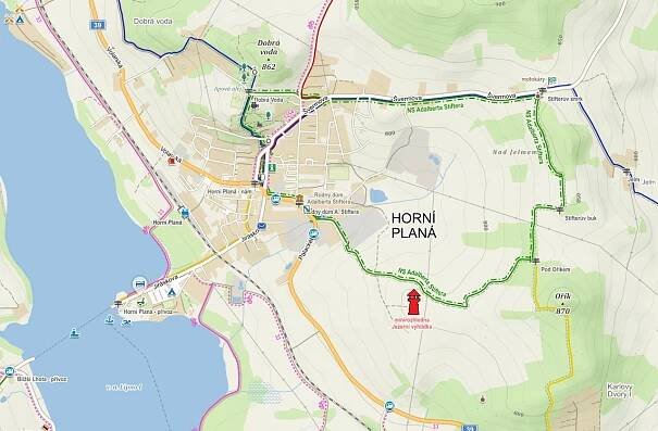 Jezerní vyhlídka u Horní Plané