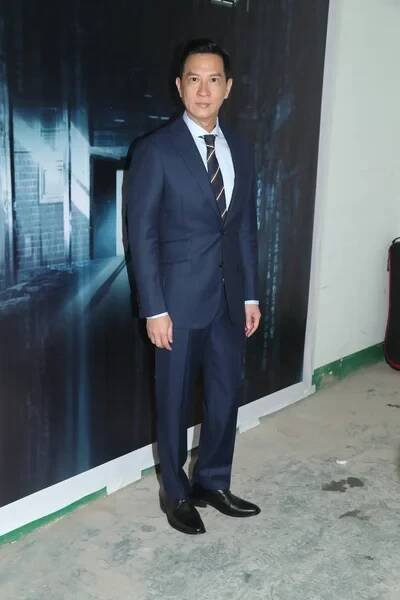 Hongkongský herec Nick Cheung Ka-fai představuje během mediální aktivity pro film "Line Walker 2" v Hongkongu, Číně, 6 prosince 2019 — Stock obrázek