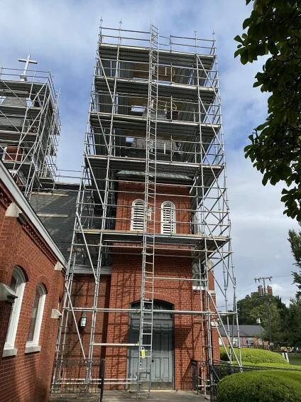 St James Episcopal Church Scaffold - Contractors Access