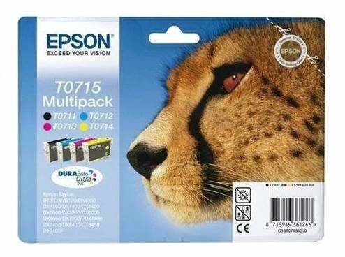Sada originálních cartridge EPSON T0715 - obsahuje T0711-T0714