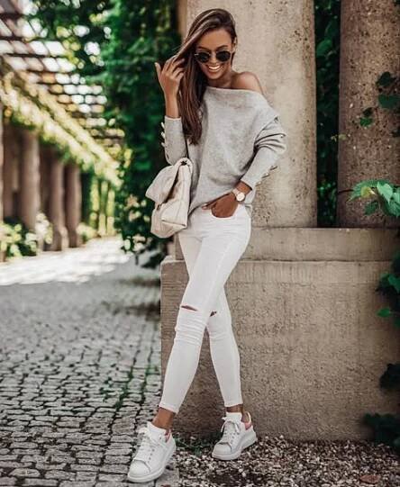 Bílé Džíny, Džíny, Moda, Podzimní Móda