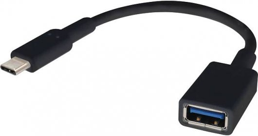 Renkforce USB kabel USB 3.2 Gen1 (USB 3.0 / USB 3.1 Gen1) USB-C ® zástrčka, USB-A zásuvka 0.15 m černá s funkcí OTG, pozlacené kontakty RF-4455819