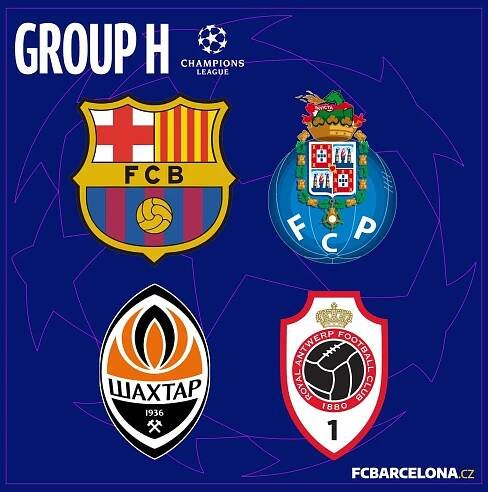 Barcelona potká ve skupině Ligy mistrů Porto, Šachtar, a Antverpy