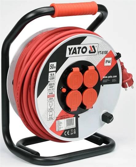 YATO Prodlužovák bubnový 50 m plast YT-8108