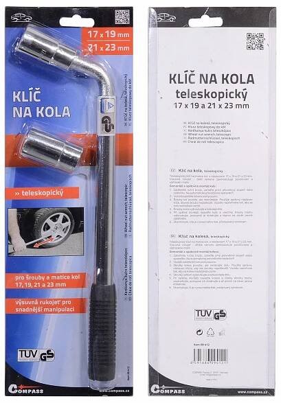 Klíč na kola teleskopický 17-19-21-23 mm | Pneumatiky Brno - kompletní servis v oboru