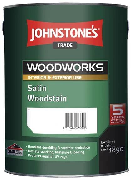 Johnstones Satin Woodstain- Clear Satin 5l
