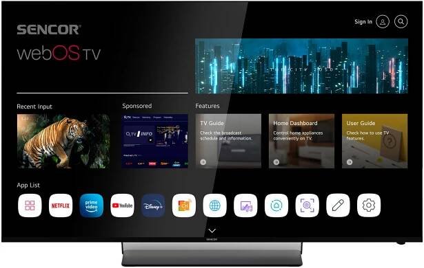 Televize SENCOR SLE 65US850TCSB 12990 Kč