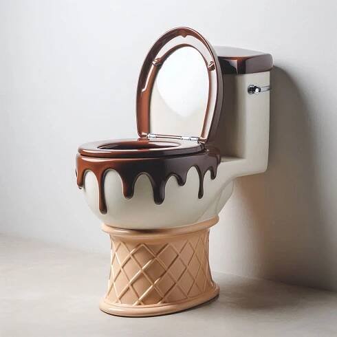 Unique Epoxy Ice Cream Toilets: A Trendy Fusion of Design and Functionality 1