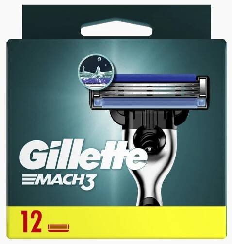 Gillette náhradní hlavice Mach3 12 ks