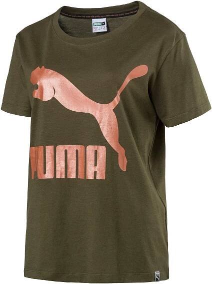 Dámské tričko Puma ARCHIVE LOGO TEE W zelené | Snipit.cz