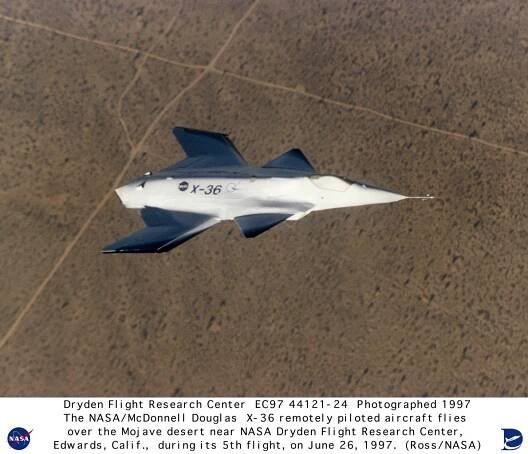 In flight June 1997