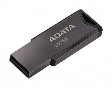 Flash disk značky ADATA UV355 Classic 64GB kovový šedý