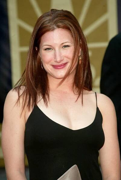 Kathryn Hahn, who leads the cast of Agatha All Along, at Rockefeller Plaza in 2002.
