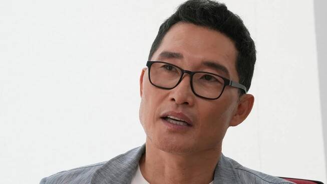 Korean-American actor Daniel Dae Kim speaks during an interview with The Associated Press at the Associated Press bureau in Seoul, South Korea, Tuesday, Aug. 19, 2025. (AP Photo/Ahn Young-joon)
