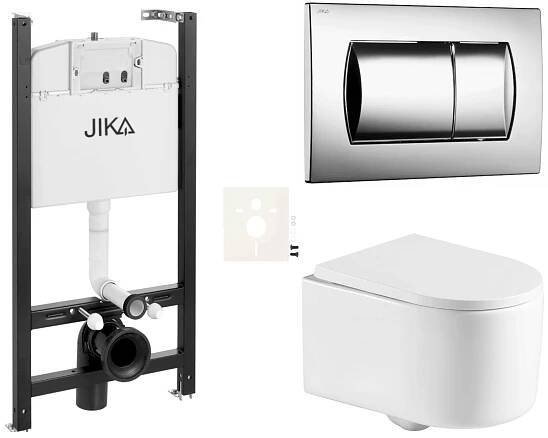 Klozet Siko Závěsný wc set do lehkých stěn / předstěnová SAT JSREX72CR