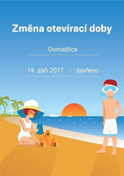 Domažlice 14.9.2017 – zavřeno