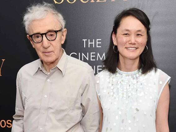 Woody Allen and Soon-Yi Previn attend the premiere of "Cafe Society" on July 13, 2016 in New York City.