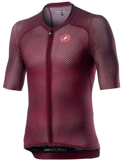 CASTELLI Cyklistický dres s krátkým rukávem - CLIMBER'S 3.0 - bordó