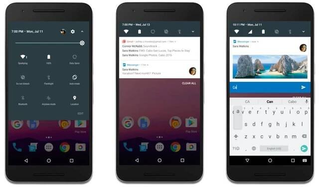 Přepracované notifikace operačního systému Android 7 Nougat 