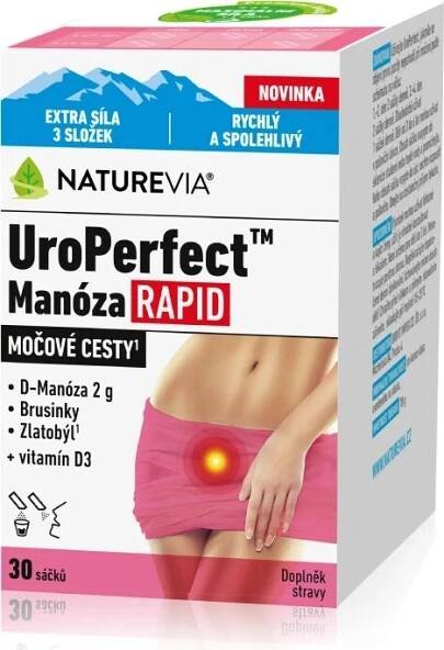 NatureVia UroPerfect Manóza Rapid 30 sáčků