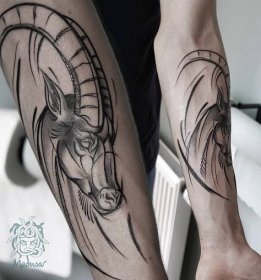Kozoroh tetování - Medusa tattoo - originální tetování Frýdek-Místek