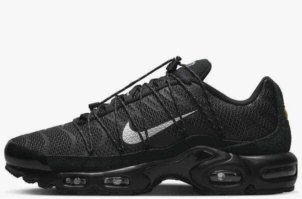 Nike TN Air Max Plus Utility "Black Metallic Silver", černá, Velikost: 40