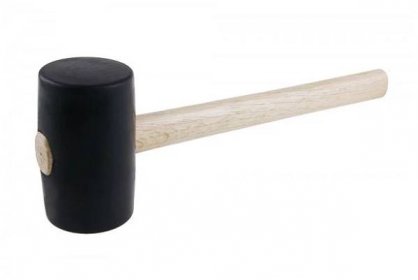 Gumová palice 65mm,34cm dřevo