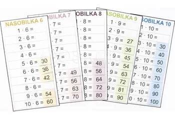 OSKOLA.cz Násobilka 6-10 se zipem