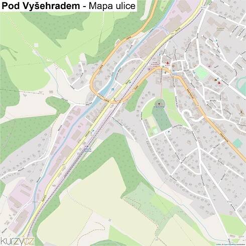 Pod Vyšehradem - mapy | Kurzy.cz