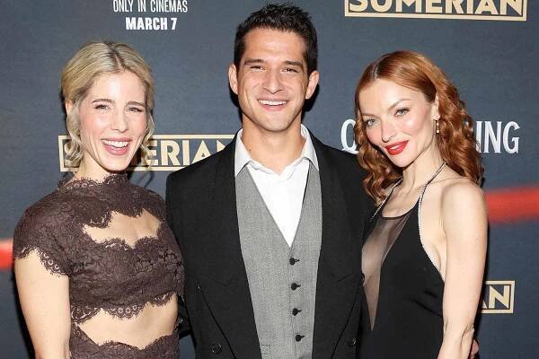 Emily Bett Rickards, Tyler Posey and Francesca Eastwood attend the "Queen Of The Ring"