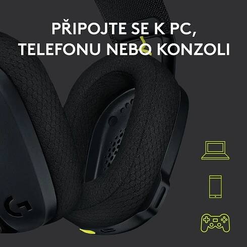 Logitech G435 LIGHTSPEED Wless Gaming Headset černá
