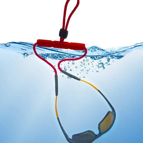 1pc *'s Adjustable Anti-Drop Eyewear Lanyard - Floating, Waterproof Sports Glasses Strap with Red Cord for Beach & Swimming Activities, *