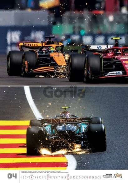 Nástenný kalendár F1 2025: Kráľovná motoršportu za 19,92€ | Gorila