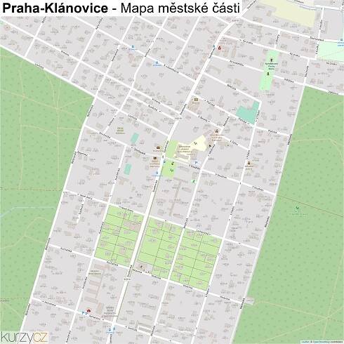 Praha-Klánovice - mapy | Kurzy.cz