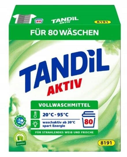 Tandil Prášek Praní Silný Prací Prostředek Bílých Tkanin 5,2kg 80p z Německa