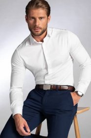 Pánská košile BANDI, model FORMAL LARICCIO Bianco