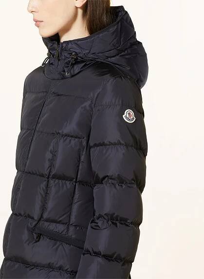 MONCLER Péřový kabát AVOCETTE: TMAVĚ MODRÁ