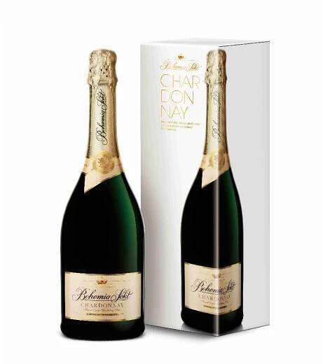 BOHEMIA SEKT CHARDONNAY brut 0,75l dárkové balení