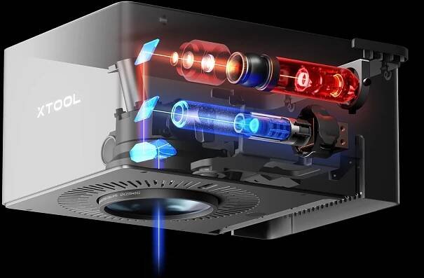 xTool - F1 Ultra 20W fiber a diodový Laser 1