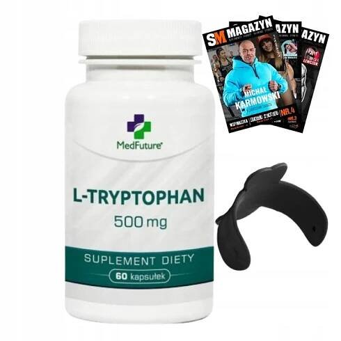 MEDFUTURE L-TRYPTOFAN 500MG 60KAPSLÍ KVALITA SPÁNKU ODOLNOST PROTI STRESU + DÁREK!