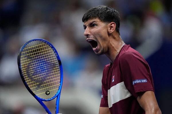 Alexei Popyrin reacts to shock US Open win against ‘greatest of all time’ Novak Djokovic