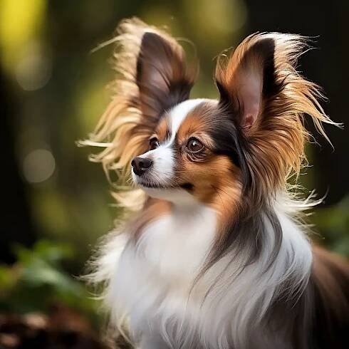 Papillon dog shedding