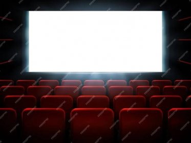 Movie cinema premiere poster design with white screen.