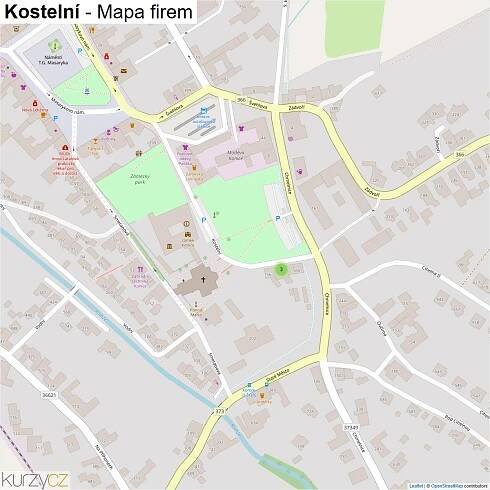 Kostelní - mapy | Kurzy.cz